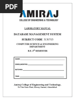 Dbms Lab Manual