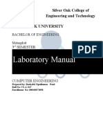 Silver Oak College of Engineering and Technology Laboratory Manual