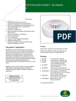 Optical Smoke Detector W/Selfverify - Bh-500/Ex: Interactive Fire Detection Systems Product Datasheet