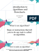 Introduction to Algorithms and Flowcharts