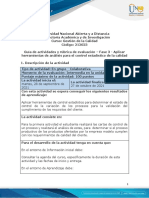 Guía de Actividades y Rúbrica de Evaluación - Unidad 2 - Fase 3 - Aplicar Herramientas de Análisis Para El Control Estadístico de La Calidad (1)