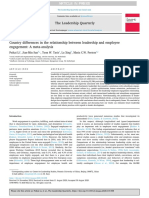 Country Differences in The Relationship Between Leadership and Employee Engagement: A Meta-Analysis