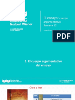 Semana 12. El Cuerpo Argumentativo Del Ensayo (1)