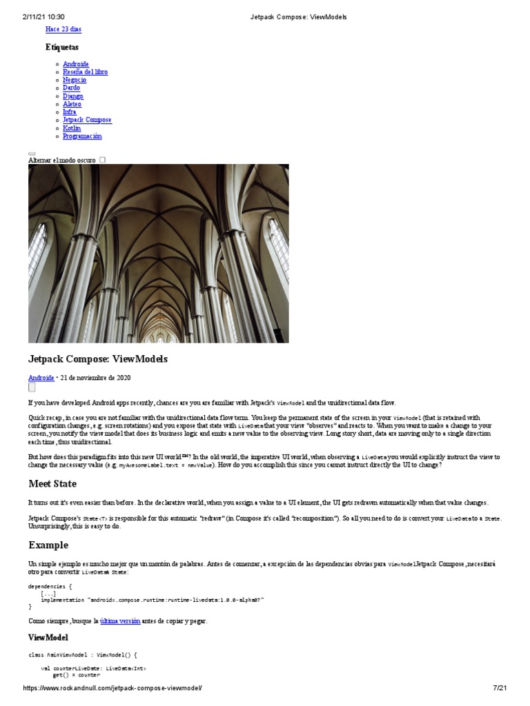 Jetpack Compose - ViewModels | PDF