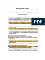 Prova de Residência e Gabarito Anestesiologia Veterinria 2019 UnB