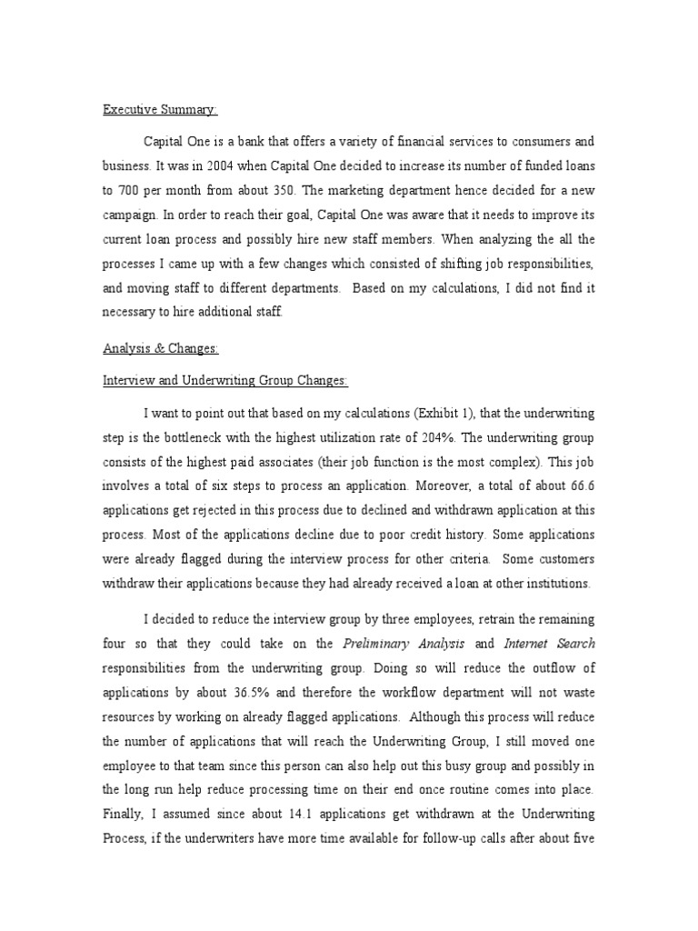 Capital One | PDF | Underwriting | Capital One