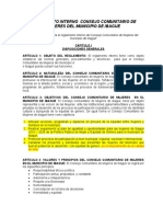 Reglamento Interno CCM - Con OBSERVACIONES FINALES 11-11-15