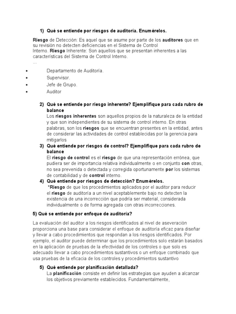 Cuestionario 2 | PDF | Auditoría | Contralor