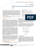 On Modeling of Lifetimes Data Using Exponential and Lindley Distributions