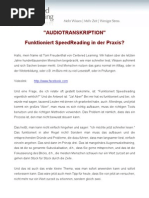 Funktioniert Speed Reading in Der Praxis