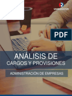 Analisis de Cargos y Provisiones 2018