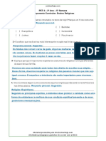 PET 4 3o Ano Ensino Religioso 5a Semana