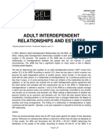 Adult Interdependent Relationships and Estates