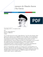 Implicados en Masacre de Olancho Fueron Indultados Por Paz García Politica Vernacula HONDURAS