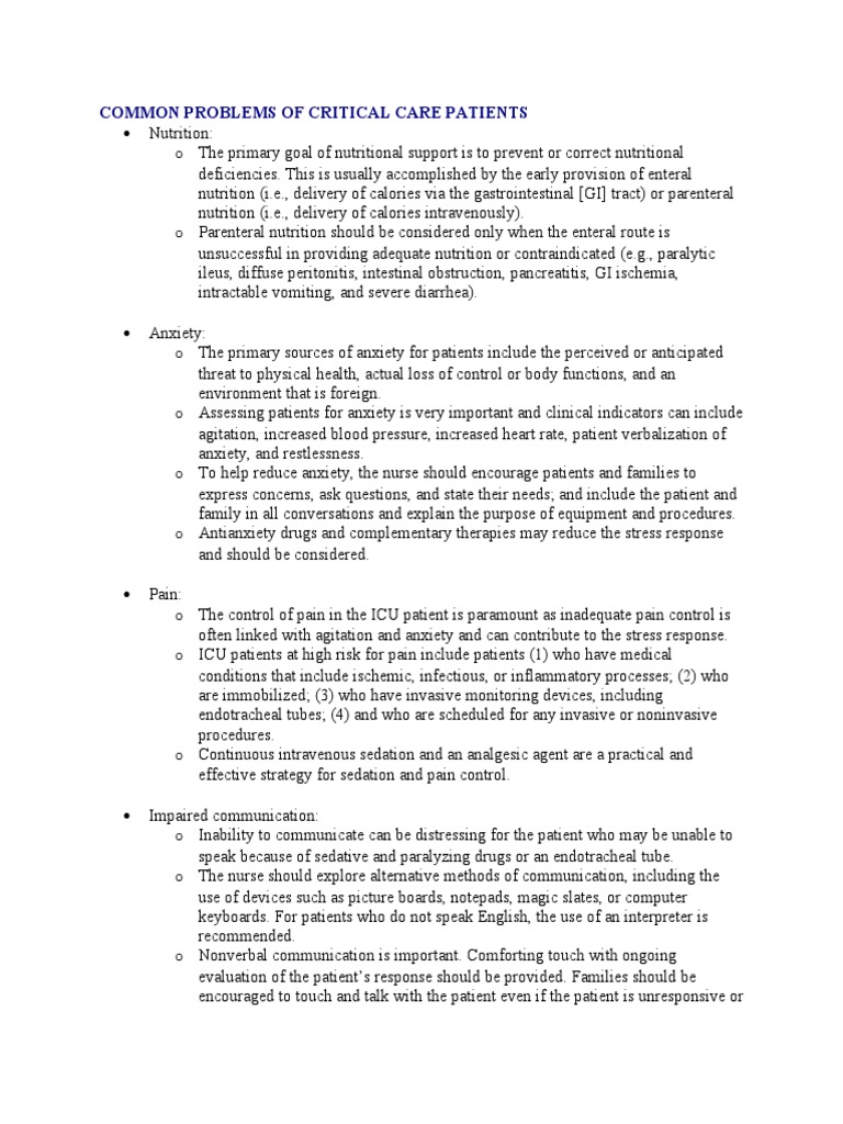 Critical Care Patient Challenges and Solutions | PDF | Breathing ...