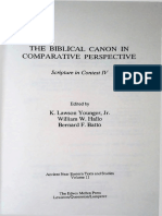 Biblical Canon Comparative: THE IN Perspective