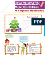 Creación de Tarjetas Navideñas para Primer Grado de Primria