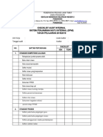 Checklist Audit SPMI