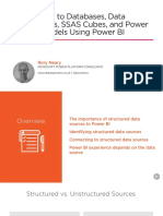 Connecting to Databases Data Warehouses Ssas Cubes and Power Bi Data Models Using Power Bi Slides