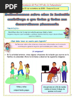 Sesión de Personal Social - Martes 23 de Noviembre