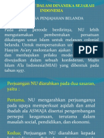 Peranan Nu Dalam Dinamika Sejarah Indonesia