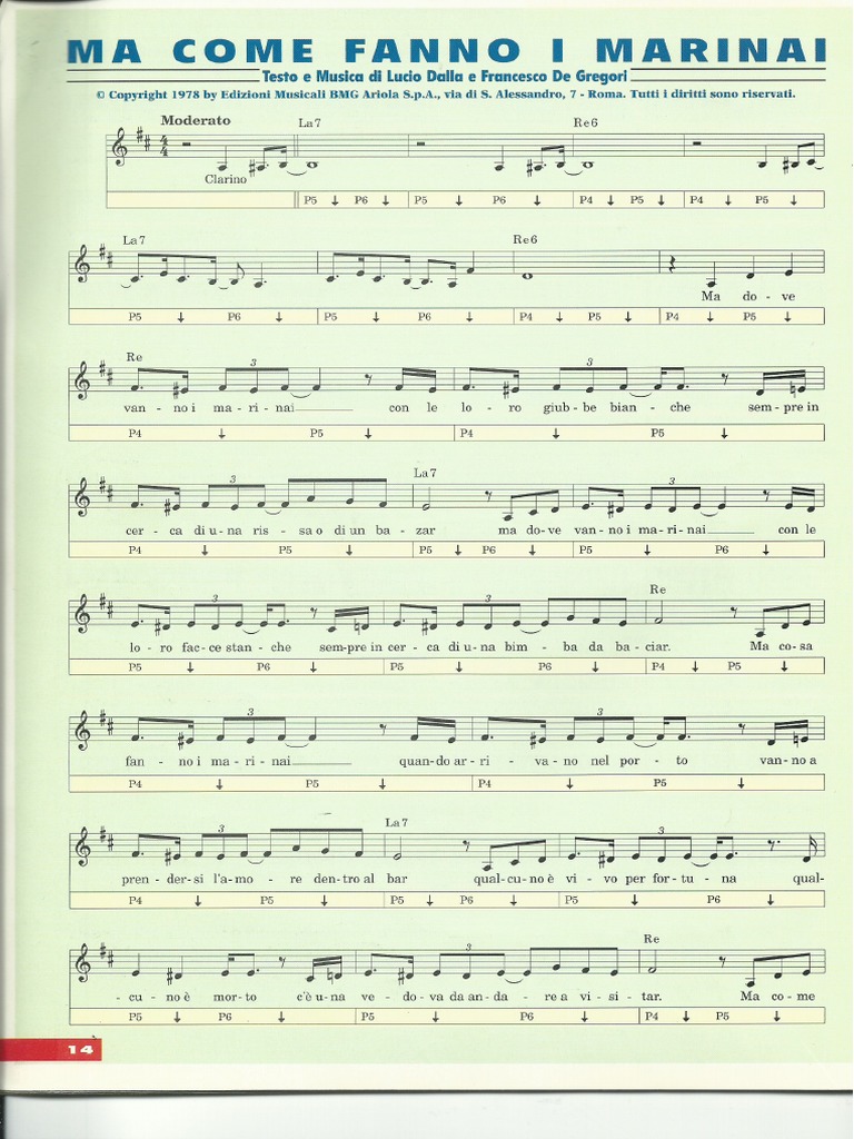 04 Lucio Dalla Ma Come Fanno I Marinai 04 PDF