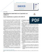 Rehabilitación Domicililiaria en El Paciente Con Covid 19 - Sermef - 2021