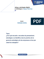 Escuelas de Pensamiento Estrategico