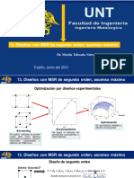 Diseños MSR Segundo Orden Ascenso Maximo