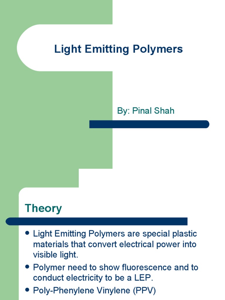 Light Emitting Polymers Overview | PDF
