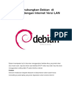 Cara Menghubungkan Debian Di Virtualbox Versi LAN