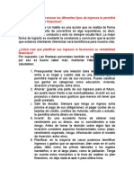 Cree Usted Que Reconocer Los Diferentes Tipos de Ingresos Le Permitirá Mejorar Su Situación Financiera