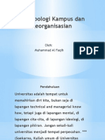 Antropologi Kampus Dan Keorganisasian