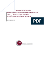 Informe Sobre Las Lineas Fundamentales de Presupuestos 2021 Andalucia