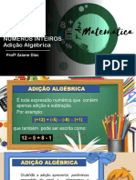 Adições Algebricas Com Números Inteiros1