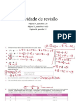 Correção Atividade de Revisão