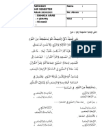 PAS Bahasa Arab KELAS 6 Semester 1