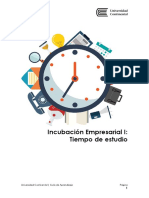 Título Incubación Empresarial I Tiempo Estudio