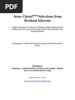 Download Jesus Christpbuh Selections from Roohani Khazain - Mirza Ghulam Ahmad Qadiani by TheMuslim SN5429250 doc pdf