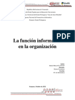 La Función Informática en La Organización - Informe