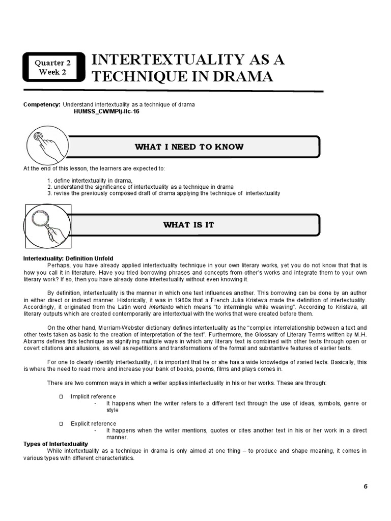 Understanding Intertextuality in Drama | PDF | Intertextuality | Writers