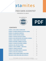 Datamites Certified Data Scientist Syllabus PDF