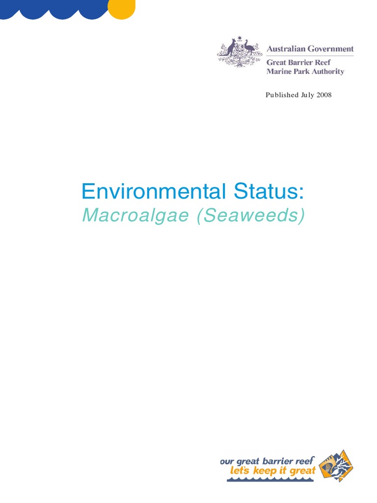 Environmental Status:: Macroalgae (Seaweeds) | PDF | Coral Reef | Algae