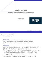 01_Álgebra Matricial - Maestría en Análisis Estadístico y Computación-Primera Parte