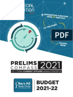 Budget Analysis - Prelims Compass 2021-22