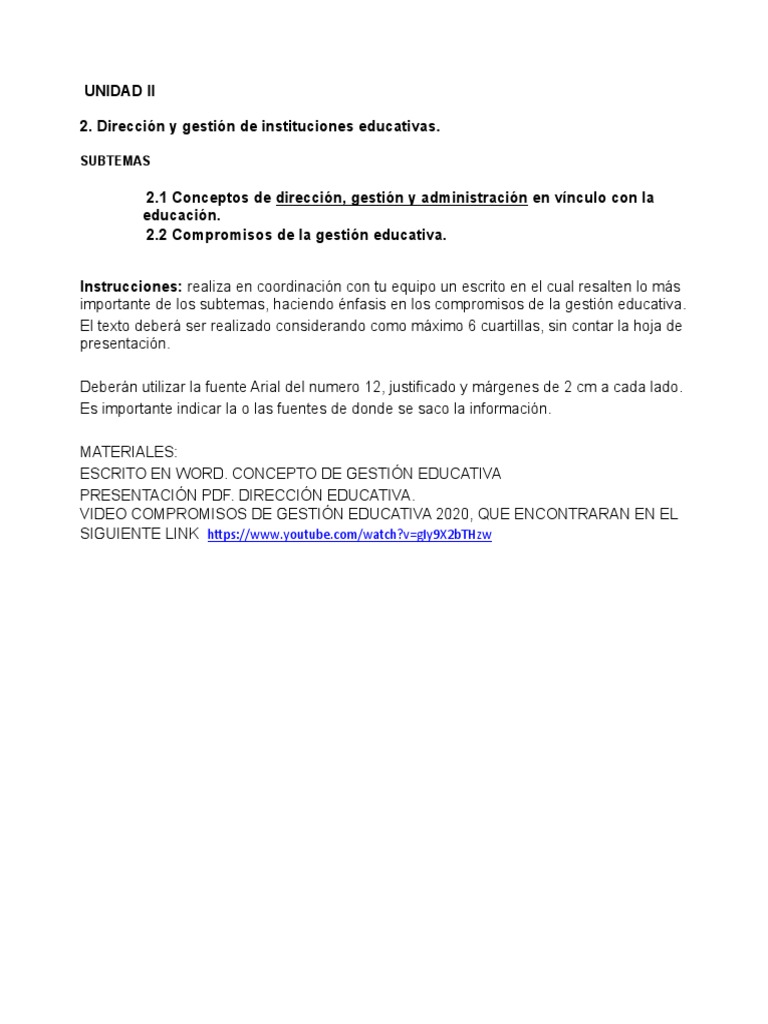 Compromisos en Gestión Educativa | PDF | Plan de estudios | Gestión de ...