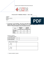 Examen Primera Unidad