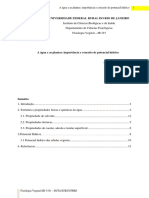 Importância da água para as plantas e conceito de potencial hídrico