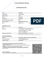 Cita para Verificación Vehicular