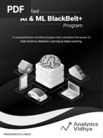 Syllabus (AI - ML BlackBelt Plus Program)